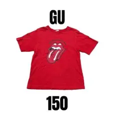 【GUジーユー】美品　ローリング・ストーンズ　舌出し　ロゴ　半袖Tシャツ　150のサムネイル