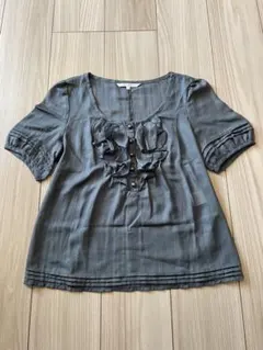 【中古】stola ストラ　フリルブラウス　Mサイズのサムネイル