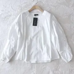 【新品タグ付】TRUBE トップス ブラウス 長袖 シャツ L LL XL 白