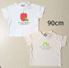 新品 エリック・カール はらぺこあおむし 90cm 半袖Tシャツ トップス 二枚