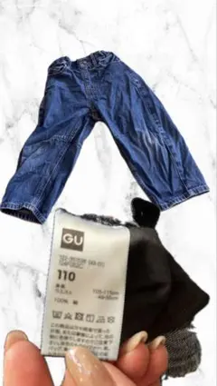 GU デニムパンツ 110サイズ