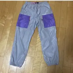 の*り様 XLARGE ナイロンパンツ パープル グレー Mサイズのサムネイル