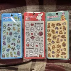 ディズニー　ぷくぷくシール　3点セット