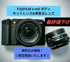 富士フイルム X-M5 ミラーレスカメラ シャッター数280程度 付属品多数