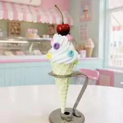 ピンクのパフェ② フェイク　撮影雑貨　ダイナー　シリアル　ロータス ピンクのパフェ 食品サンプル フェイクフード 撮影雑貨 シリアル