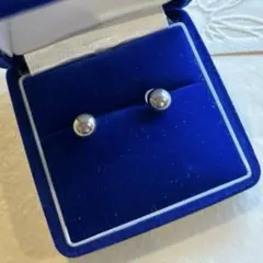 k14wg 本真珠 ピアス パール ピーコックグリーン