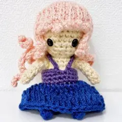 ハンドメイド あみぐるみ 女の子 お人形 ヒトガタ ガール レース ミク