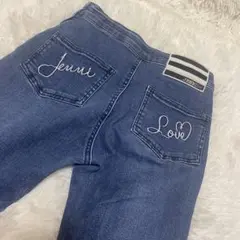 ✨美品✨Jenni ハイウエストデニムパンツ　レースアップ