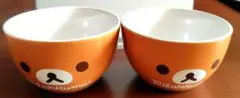 未使用 リラックマ 食器 2個セット 丼ぶり ボウル 茶碗向？ × ローソン