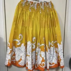 Emika フラダンス スカート 76cm オレンジと黄色