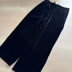 [新品・未使用] UNIQLO ソフトベロア イージーパンツ ブラック