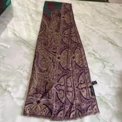 ETRO エトロ ストール ペイズリー柄 パープル
