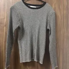 GLOBAL WORK メルティリブクルーネックトップス