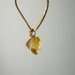 agete アガット K10 シトリン チャーム