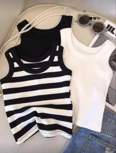 SHEIN タンクトップ ノースリーブ 3枚セット 12Y