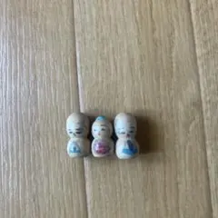 木製こけし 3体セット　ミニサイズ
