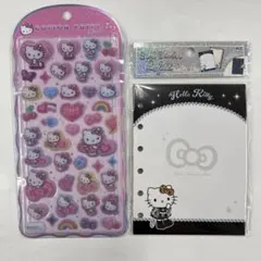 新品未開封 ハローキティ コットンパフィーシール&リフィルセット 正規品 ギャル