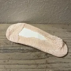 ピンクレースフットカバー