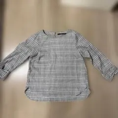 チェック柄 長袖シャツ