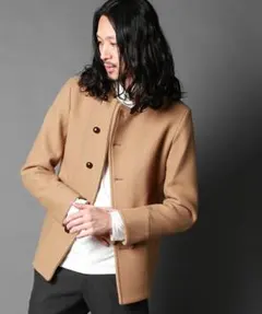 【美品】【EDIFICE】メルトンショールカラー ブルゾンのサムネイル
