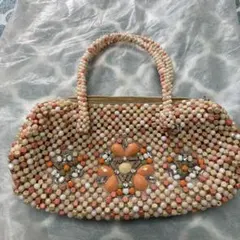 ANTEPRIMA アンテプリマ ハンドバッグ　ビーズ フラワーモチーフ ピンク