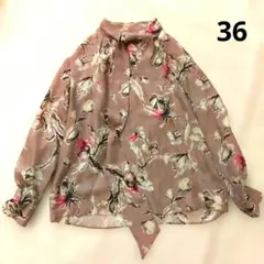 ♡美品♡トゥモローランドコレクション シルク100% 花柄 ボウタイ ブラウス