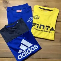 adidas Kappa FINTA サッカーTシャツ140 3枚セット