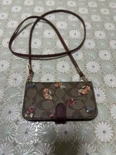 COACH iPhone 14 Pro 用 ケース ショルダーストラップ付き