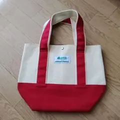 LOGOS コメダ珈琲 コラボ トートバッグ アイボリー/レッド