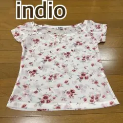 indio 花柄 半袖カットソー リボン付きのサムネイル