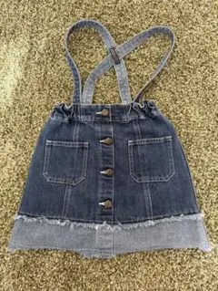 【BREEZE】デニム ジャンバースカート 110