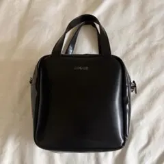 zucca スクエア ハンドバッグ ブラック