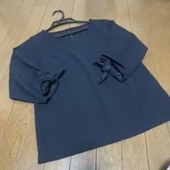 index 七分袖トップス　ネイビー