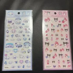 【正規品】サンリオ　マイメロ・クロミ　シナモン　ぴたぷくステッカー　2種セット