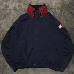 90s トミーヒルフィガー　セーリングジャケット　アウター　刺繍　古着