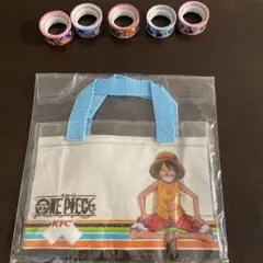 ONE PIECE ビニールバックと 원피스 のテープ5個