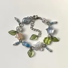 ハンドメイド y2k 平成 フルティガーエアロ ビーズ ブレスレット【78】