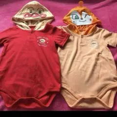 2枚❗️アンパンマン　ドキンちゃん　双子ロンパース　まとめ売り