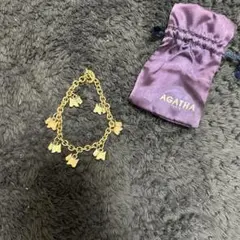 ☆お値下げ☆ AGATHA ゴールド チャームブレスレット