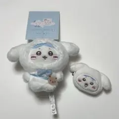 ちいかわ×サンリオキャラクターズ マスコットホルダー タグ付き ハチワレ おまけ