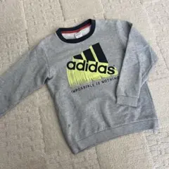 adidas アディダス トレーナー　キッズ　スウェット　グレー　子供服　140