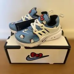 ナイキプレストQS TD ベビーシューズNikeベビーシューズハローキティブルー