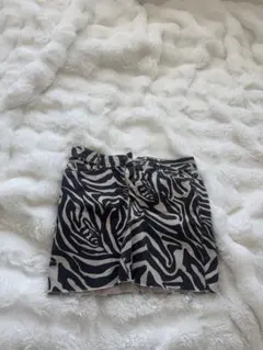 ZARA レオパードミニスカート