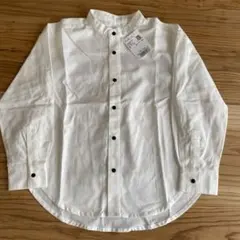 LOWRYSFARM 120サイズ ボタンシャツ ホワイト 新品タグ付き