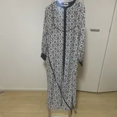 Honeys フラワープリント ロングワンピース M