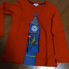 オレンジ色 ビッグベン恐竜Tシャツ 　Paul Smith　４A