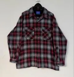 超スペシャル 90s ペンドルトン オンブレ チェック シャツ L バーガンディ