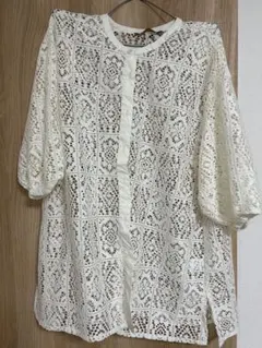 HONEYSUCKLEROSE レース 半袖シャツ アイボリーのサムネイル