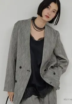☆専用☆GALLARDAGALANTE ノーカラーツイードジャケットのサムネイル