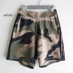 adidas アディダスオリジナルス スウェットハーフパンツ カモフラ 迷彩